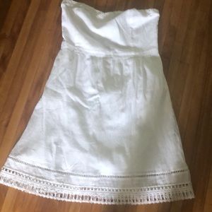 NWT Old Navy 14 white strapless cotton sundress